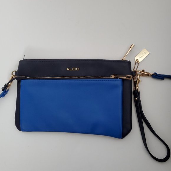 ALDO Blue Wristlet Crossbody Bag Clutch - Picture 7 of 9
